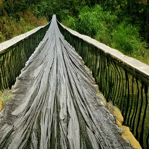 Prompt: endless bridge made of flesh