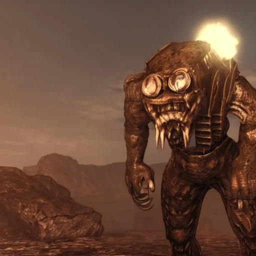 Image similar to a monster from fallout new vegas