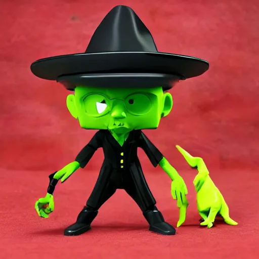 Prompt: low polygon witch stop motion vinyl action figure, plastic, toy, butcher billy style