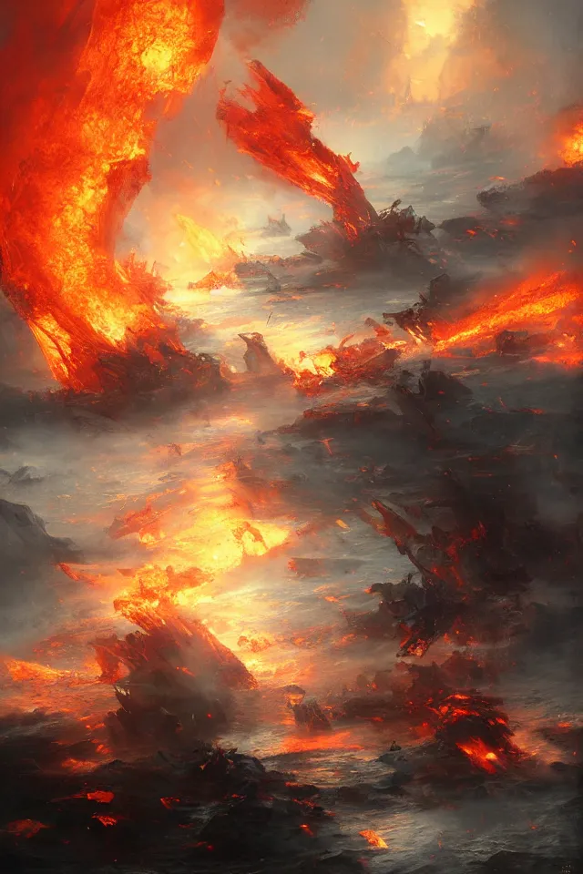 Image similar to sea of fire by ruan jia