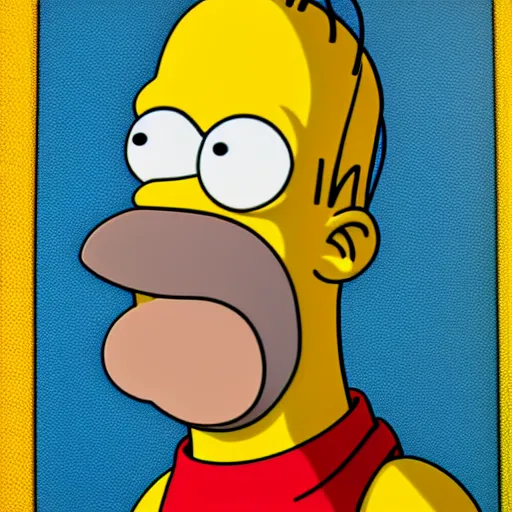 Image similar to Homer Simpson as a real Person, 4k, High quality, portrait, detailed