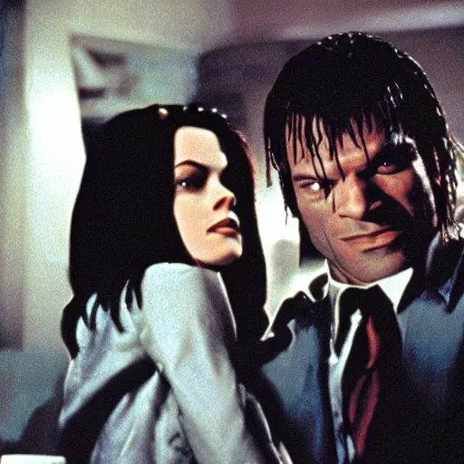 Prompt: pulp fiction with the twilight characters