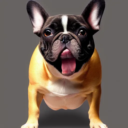 Image similar to “ an extremely obese French bulldog”