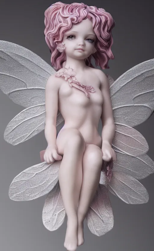 Image similar to !dream Porcelain fairy girl figure, 8k, studio photography, highly detailed