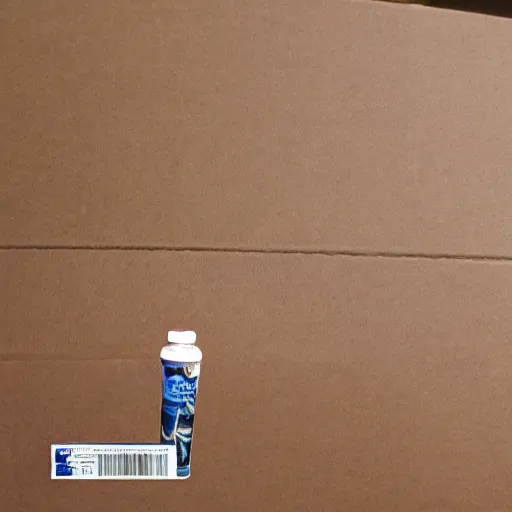 Prompt: an opened cardboard package filled with liquid water.