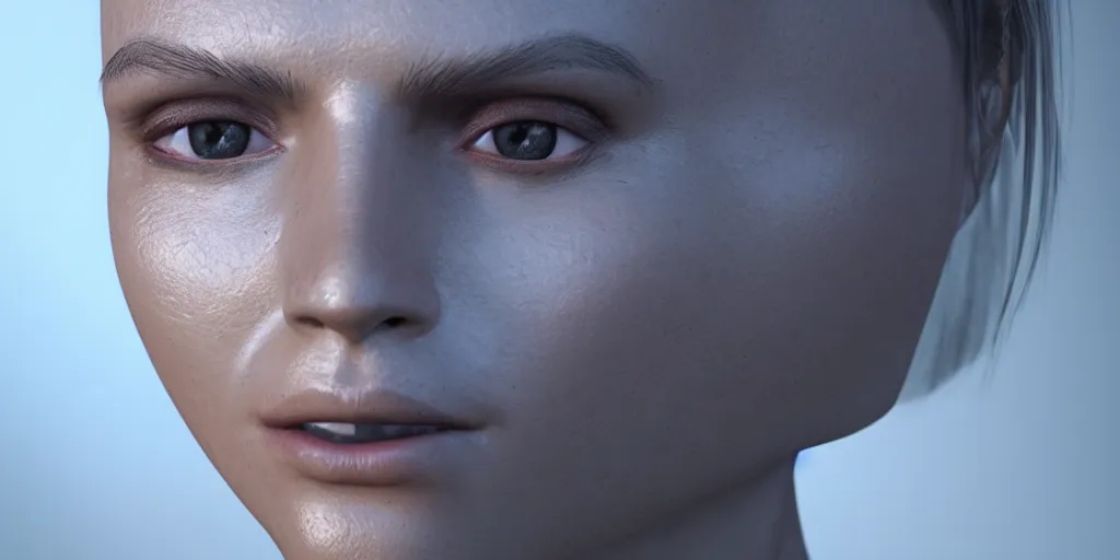 Image similar to ray trace human face made of a perfect mirror, reflections, reflections, 3 d rendering, hdr, hdr, octane rendering, maya rendering, path tracing, occlusion, global illumination, sun flares, vsx, vsx, sgi, smooth shadows, insanely detailed, 8 k, high resolution, kinematics.