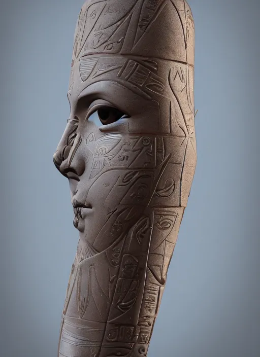 Image similar to : human with hieroglyphic pattern skin all over hyper detailed dalle2 3d render unity gigapixel unrealengine octane