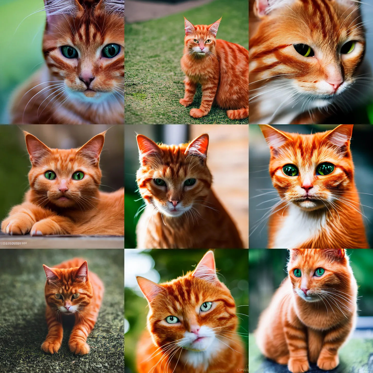 Prompt: ginger cat: XF IQ4, 150MP, 50mm, f/1.4, ISO 200, 1/160s, natural light