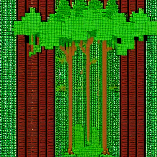 Image similar to 8 pixel art 8 bit forest background