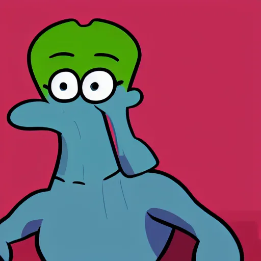 giga chad, handsome, handsome squidward, cartoon | Stable Diffusion ...