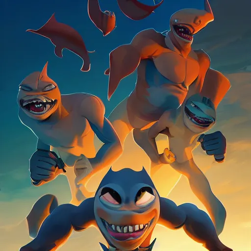 Image similar to face icon stylized minimalist street sharks, loftis, cory behance hd by jesper ejsing, by rhads, makoto shinkai and lois van baarle, ilya kuvshinov, rossdraws global illumination