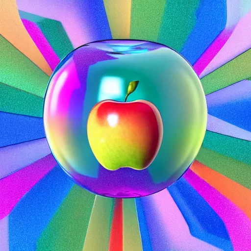Prompt: a waya steurbaut render of a a rainbow apple on a galaxy coloured table in the style of waya steurbaut made by waya steurbaut an rendered in a program waya3d, cinematic, epic, legendery, dark comedy, fun, inspiring, mind blowing camer shot sharp focus, detailed 100k