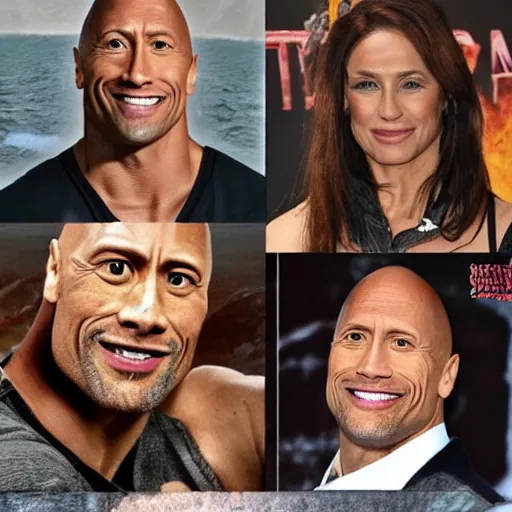 Prompt: Dwayne Johnson as a crusty sea captain