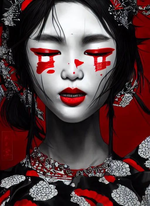 maiko habing terrible nightmares in the brain, red | Stable Diffusion ...