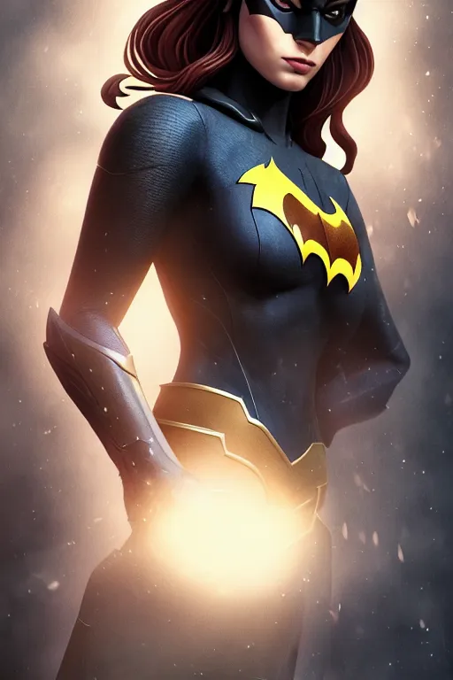 Prompt: Majestic and regal portrait of a female Batgirl, DC universe, Perfect face, beautiful, intricate, epic, elegant, menacing, fantasy, highly detailed, digital painting, hard focus, beautiful volumetric lighting, epic light, ultra detailed, by Leesha Hannigan, Ross Tran, Thierry Doizon, Kai Carpenter, Ignacio Fernández Ríos