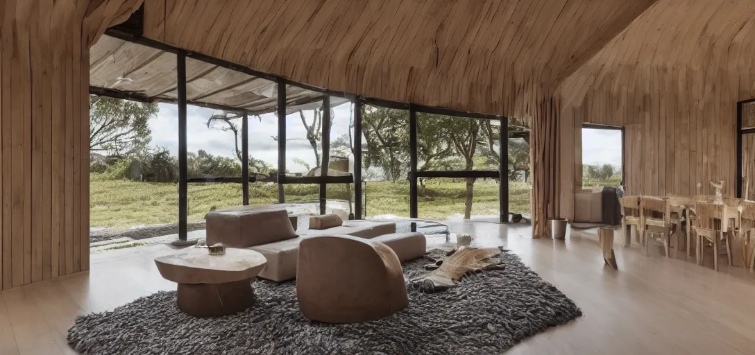 Image similar to luxurious shack designed by willem de koonig. 8 k.