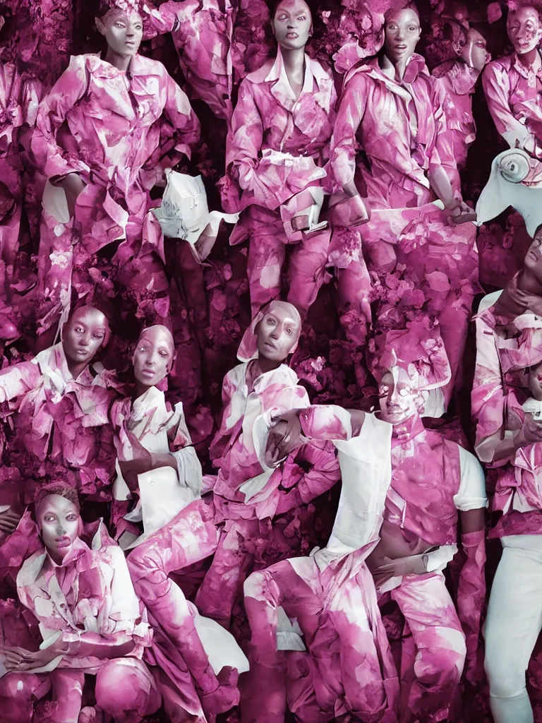 Image similar to portrait fragrance advertising campaign by richard mosse