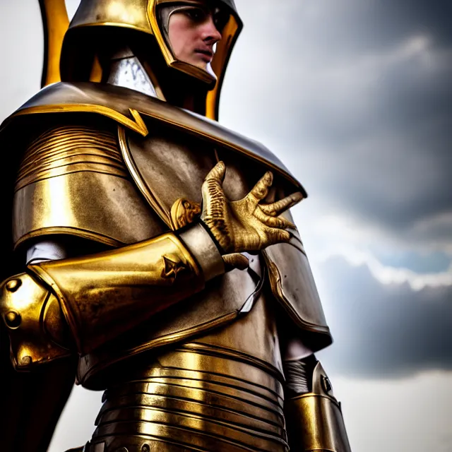 Image similar to photo of a holy paladin, highly detailed, 4 k, hdr, smooth, sharp focus, high resolution, award - winning photo