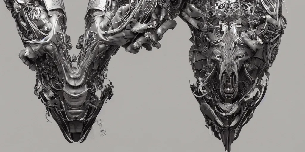 Image similar to hyperrealistic photography of a highly detailed and symmetrical gorgeous cyborg female replacing her knee, in the style of beth cavener, jin kagetsu, james jean and wlop, highly detailed, face symmetry, masterpiece, award - winning, sharp focus, intricate concept art, ambient lighting, 8 k, artstation