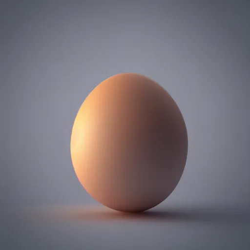 Prompt: 3D render of an egg that is crying because someone is eating it