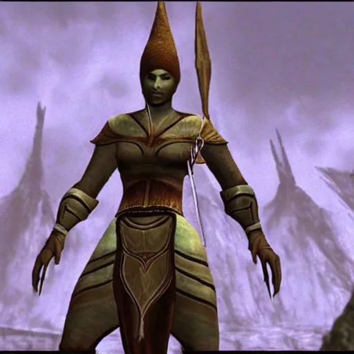 Image similar to a still of the movie role models, 2 0 0 2 the elder scrolls iii : morrowind visuals aesthetic