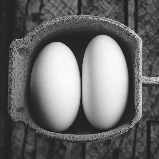 Prompt: chicken egg, trending on unsplash, portrait!!