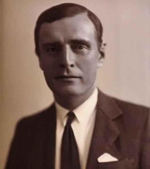 Prompt: portrait of a man in a suit with pitch black head, vintage technicolor film photo, grainy, high detail, high resolution