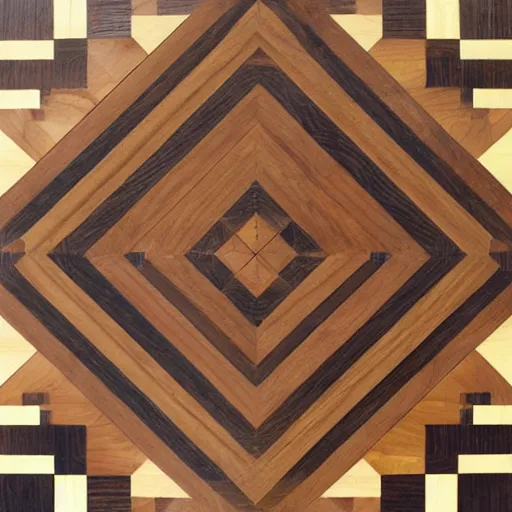 Image similar to a parquetry representation of Han Solo