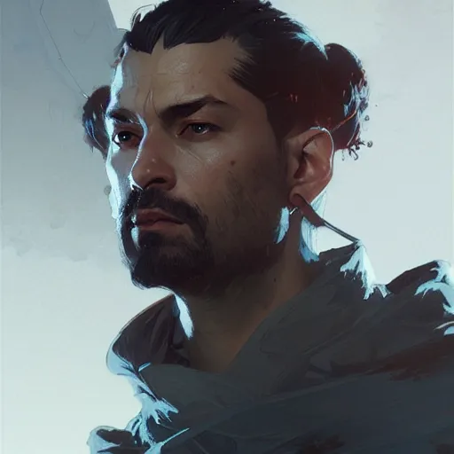 Prompt: Portrait of Ronin from Rogue company ,highly detailed, digital painting, artstation, concept art, sharp focus, illustration, art by greg rutkowski and alphonse mucha
