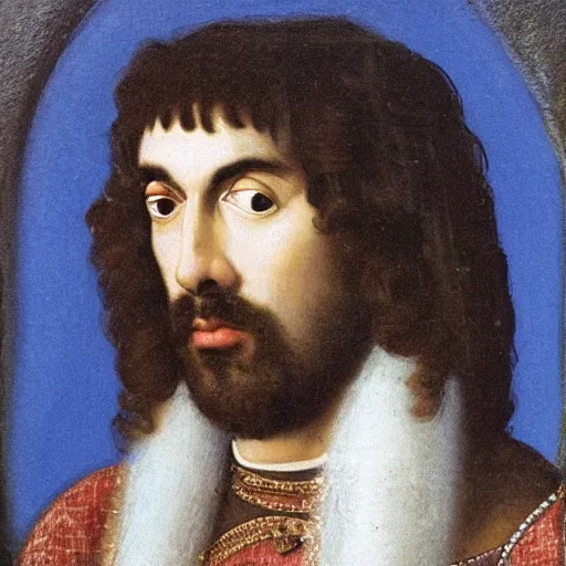 Image similar to renaissance era portrait of george harrison