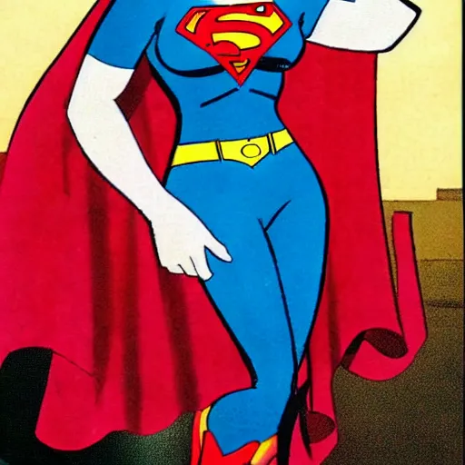 Image similar to lois lane wearing superman's outfit