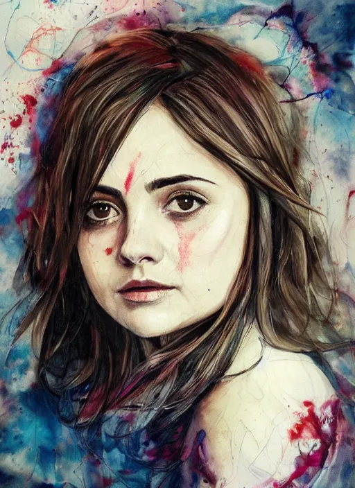 Prompt: jenna coleman by agnes cecile