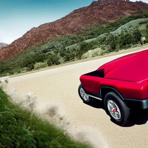 Image similar to ferrari pickup truck 2022