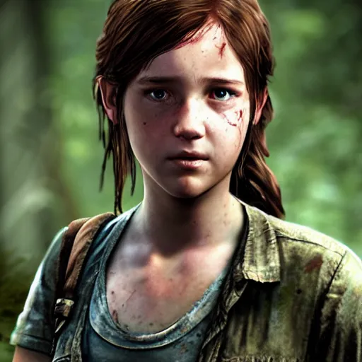 Image similar to elliot paige as ellie in the last of us