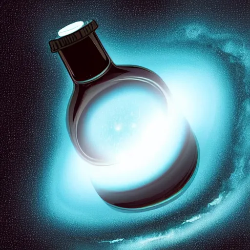 Image similar to black hole in a bottle