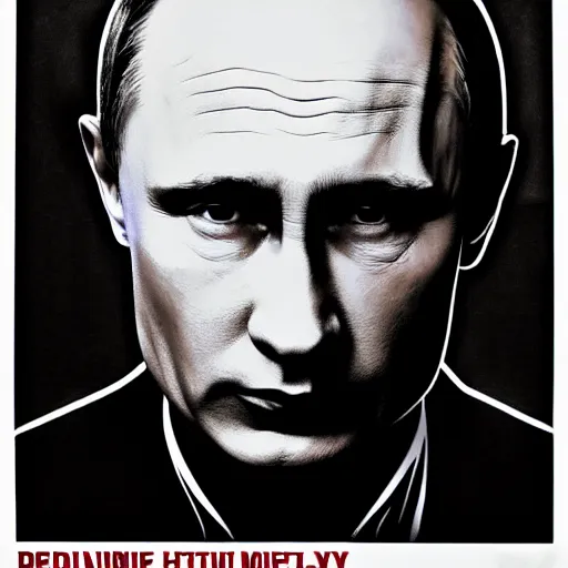Prompt: Vladimir Putin in the style of Shepard Fairey, ultraHD, photo realistic