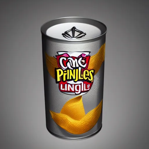 Prompt: can of pringles. hyperdetailed photorealism, cinematic lighting