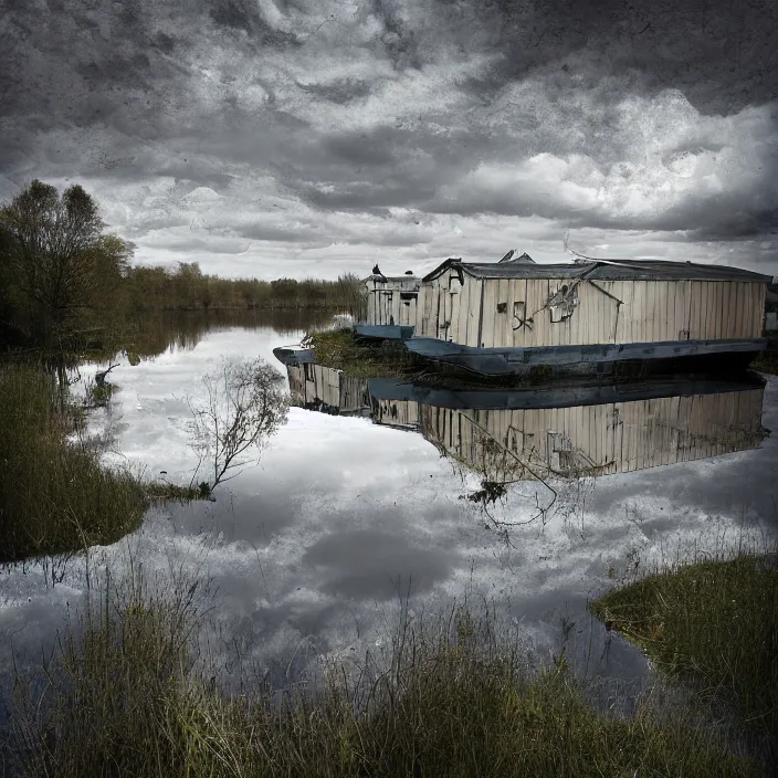 Prompt: , reflections of reflections reflecting on reflections, by erik johansson