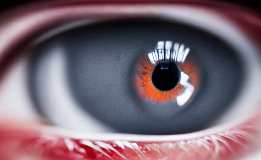 Prompt: movie still of a macro shot of an human eye, highly detailed, 8 k, highly detailed, photorealistic