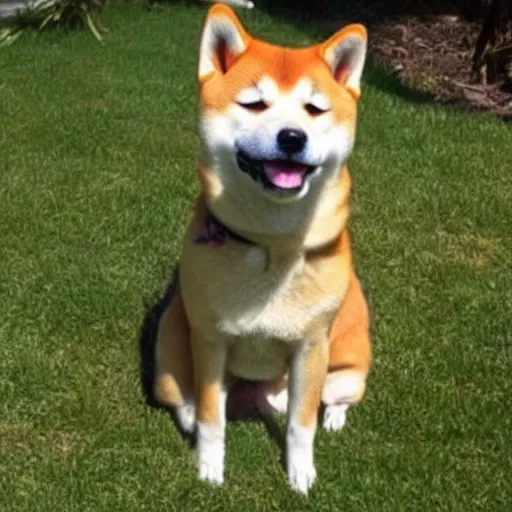 Prompt: shiba inu dog smoking weed