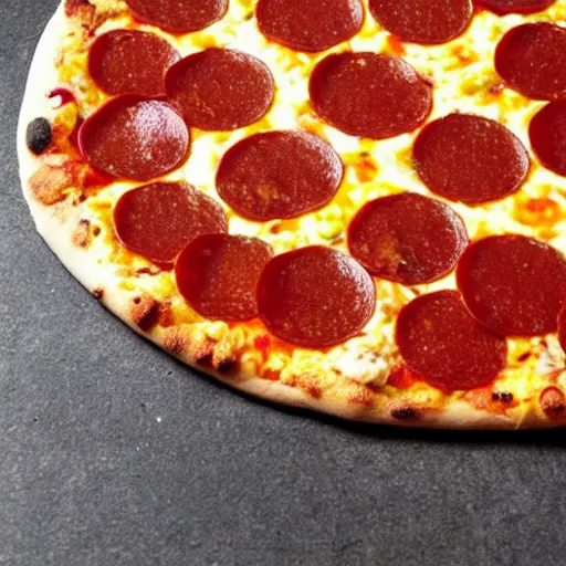 Image similar to pepperoni and doge pizza