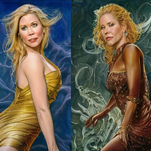 Image similar to Christina Applegate, by Mark Brooks, by Donato Giancola, by Fiona Stephenson, by Yoann Lossel