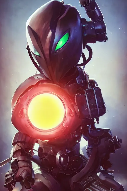 Image similar to epic mask helmet robot ninja portrait stylized as fornite style game design fanart by concept artist gervasio canda, behance hd by jesper ejsing, by rhads, makoto shinkai and lois van baarle, ilya kuvshinov, rossdraws global illumination radiating a glowing aura global illumination ray tracing hdr render in unreal engine 5