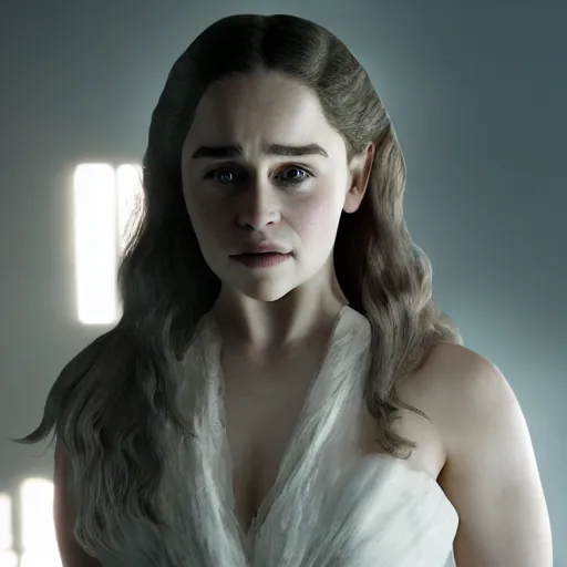 Prompt: Emilia Clarke, photo realistic, dynamic lighting, volumetric lighting