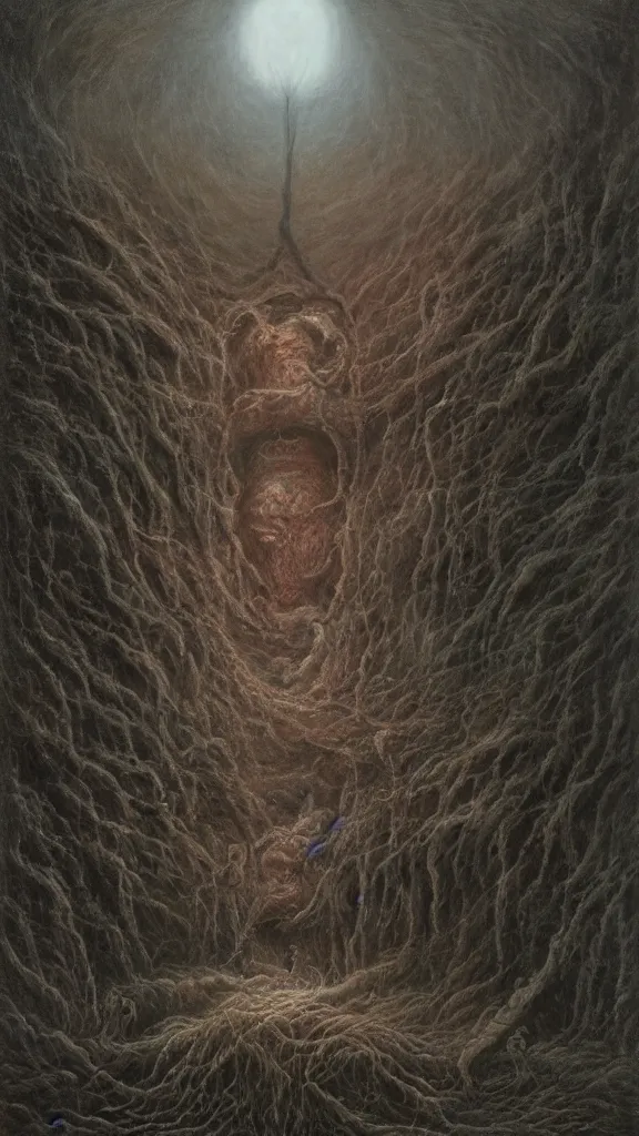 Prompt: god is dead, and ai killed him, in the style of zdzislaw beksinski, hyperrealistic, photorealistic, scifi illustration, 4 k, ultra hd, rendered in unreal engine 5, award winning, mystical, dungeons and dragons, technical drawings