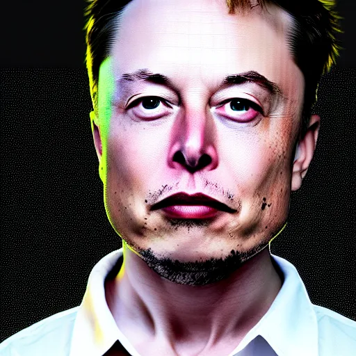 Image similar to Elon Musk as a hacker in the Matrix, modelsociety, radiant skin, huge anime eyes, RTX on, perfect face, directed gaze, intricate, Sony a7R IV, symmetric balance, polarizing filter, Photolab, Lightroom, 4K, Dolby Vision, Photography Award