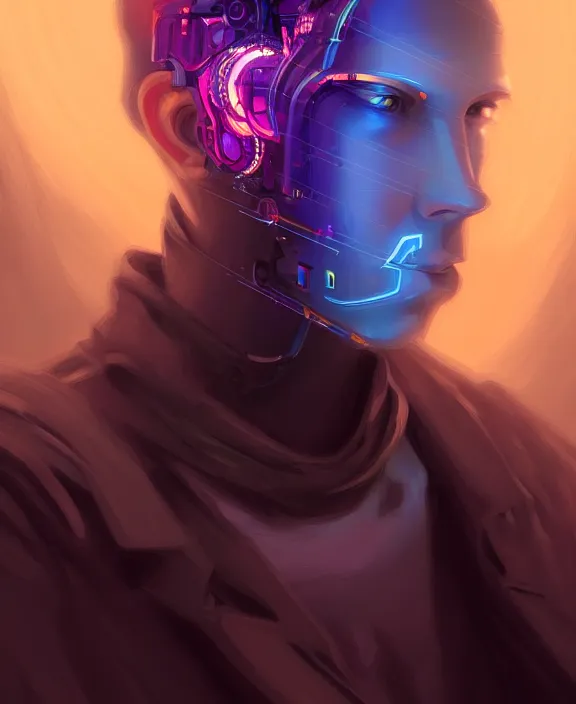 Image similar to a whirlwind inside the metaverse, guy, male, man, hologram, half body, neurochip, android, cyborg, cyberpunk face, by loish, d & d, fantasy, intricate, elegant, highly detailed, colorful, digital painting, artstation, concept art, art by artgerm and greg rutkowski and alphonse mucha