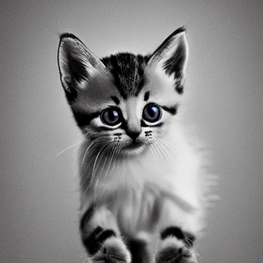 Image similar to electron microscope image of an adorable kitten