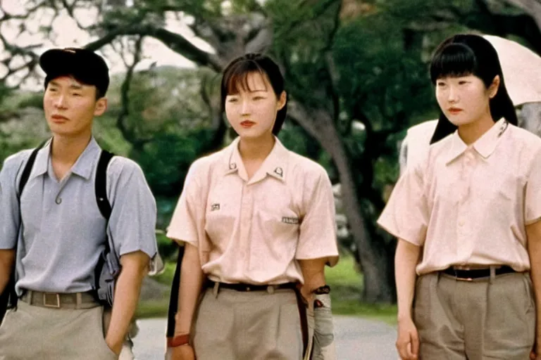 Prompt: korean film still from korean adaptation of Forrest Gump (1994)