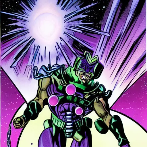 Prompt: galactus devouring earths